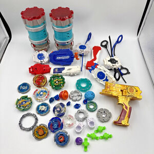Hasbro Beyblade Lot W/ Launcher Ripcords Mixed Various And Parts Pieces LOT